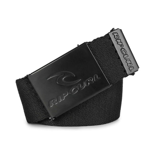 Rip Curl Rando Webbing Belt in Black – product view 1