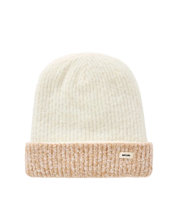 Rip Curl 2 Tone Reg Revo Beanie in Off White/Tan – product view 1