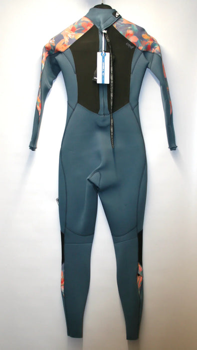 O'Neill Epic Womens Wetsuit 3/2 Back Zip Copen Blue/Painted Tropics