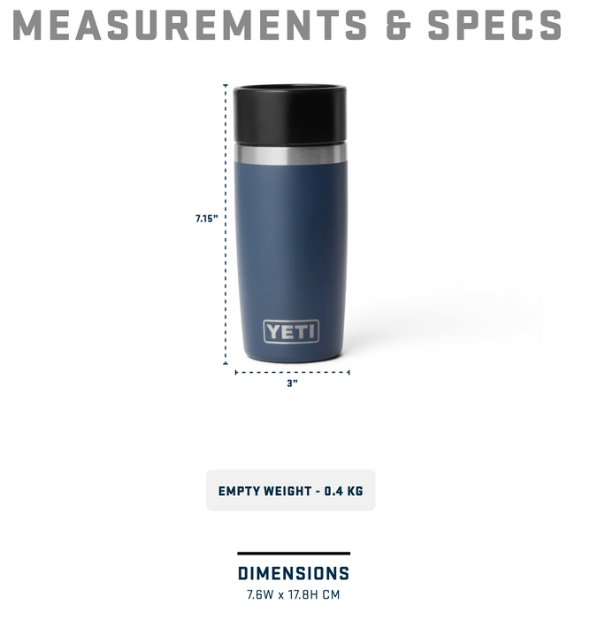Yeti Rambler 12 oz (355 ml) Travel Bottle Navy