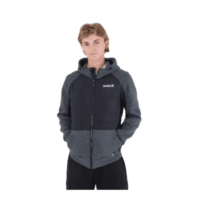 Hurley Monitor Mixed Media Hybrid Jacket Black