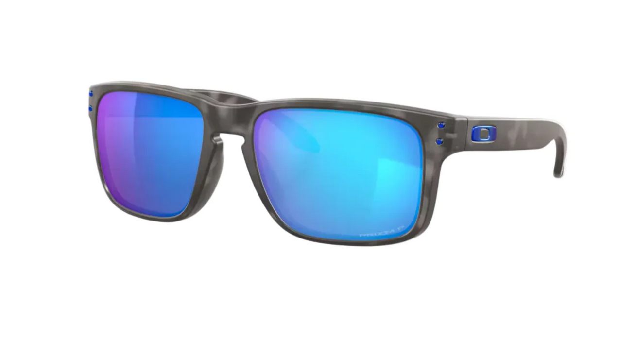 Oakley Holbrook Matte Black Tortoise with Prizm Sapphire Iridium Polarized lenses