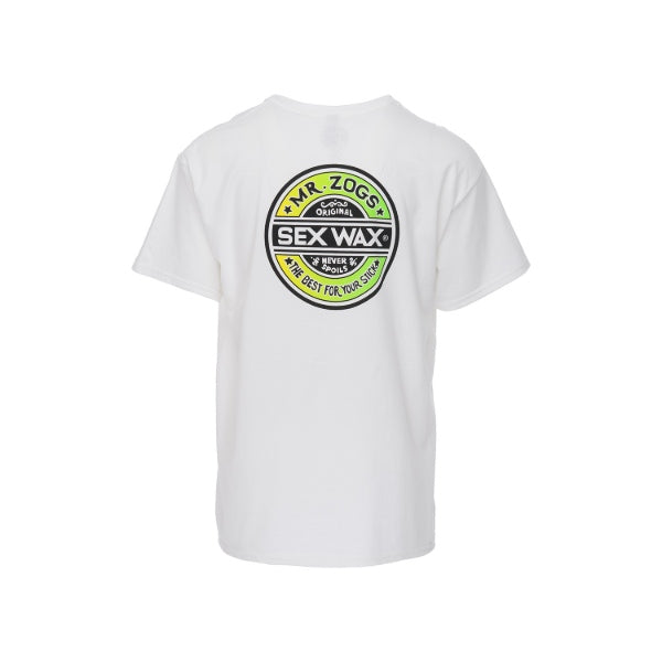 Sexwax Tee Shirt Word Fade White