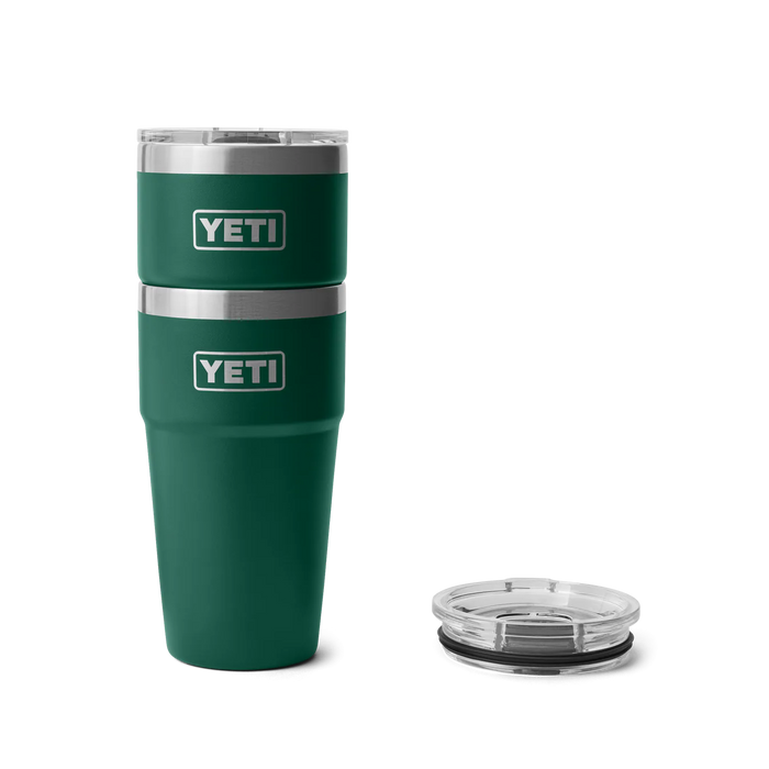 Yeti Rambler 20oz Stackable Cup Black Forest Green
