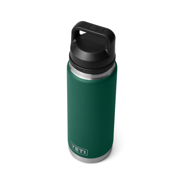 YETI Rambler®  26oz Bottle — Black Forest Green With Chug Cap