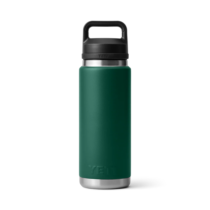 YETI Rambler®  26oz Bottle — Black Forest Green With Chug Cap