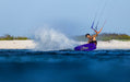 Duotone Jaime SLS 2027 during a kitesurfing session on a tropical lagoon