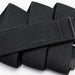 Arcade black webbing belt with logo, durable accessory for watersports clothing