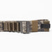 Arcade camo webbing belt with metal buckle and Realtree pattern, laid on white background.