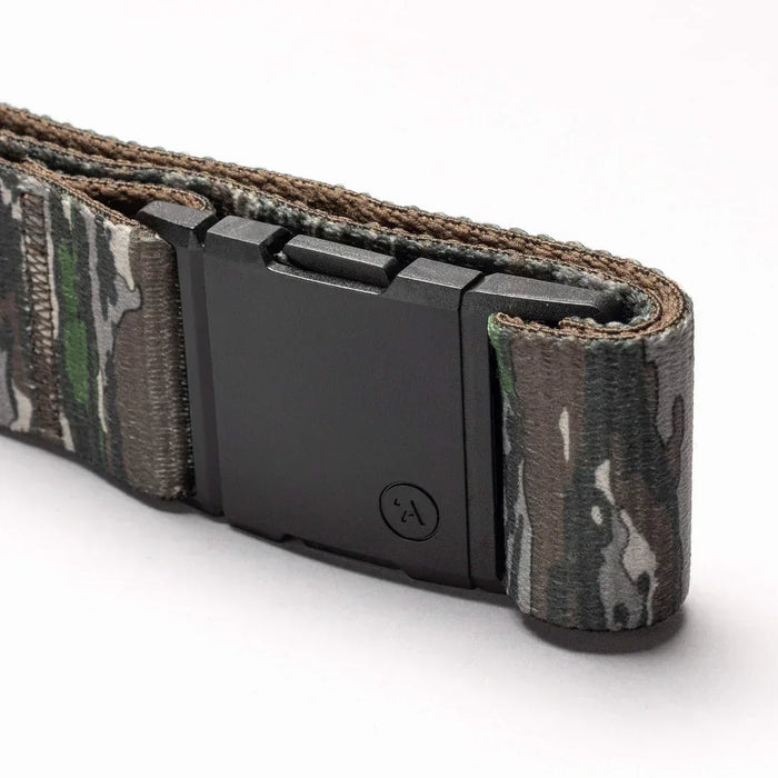 Arcade Realtree camo belt with black buckle, outdoor watersports clothing accessory