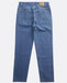 Billabong Fifty Jeans Ocean Wash, back view, classic blue denim trousers with two rear pockets