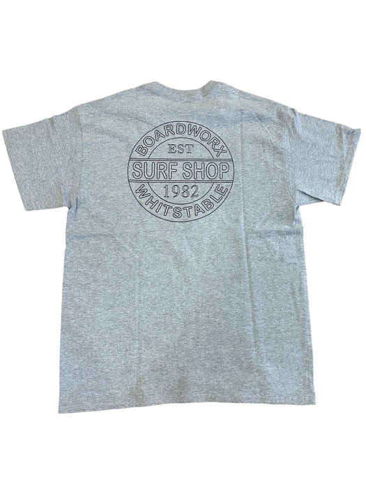 Boardworx Surf Shop Tee T-Shirt Grey - Boardworx