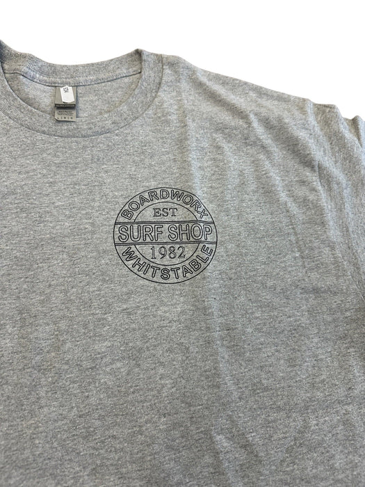 Boardworx Surf Shop Tee T-Shirt Grey - Boardworx