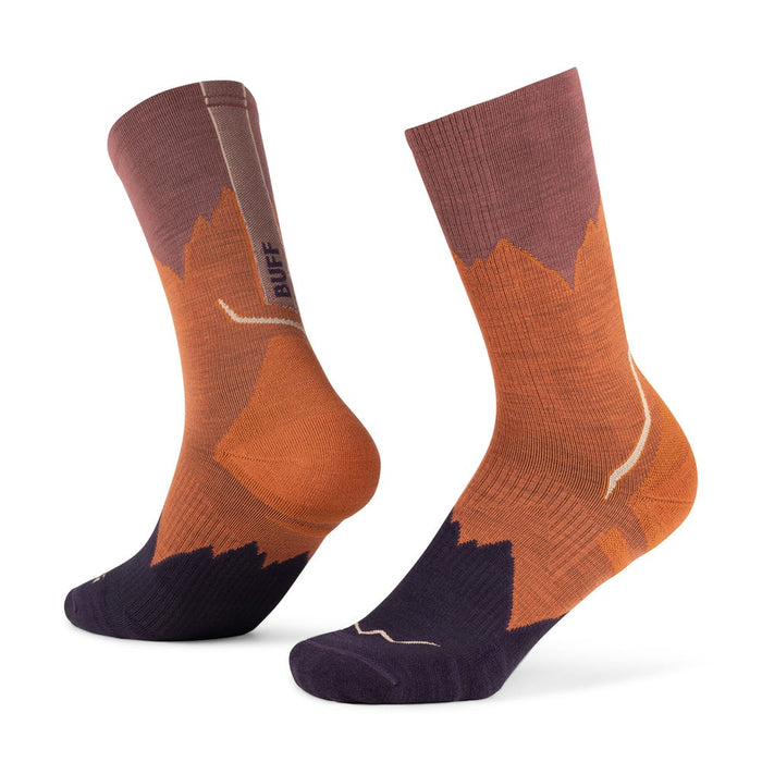 BUFF Lightweight Merino Wool Crew Socks Ginger alternate view