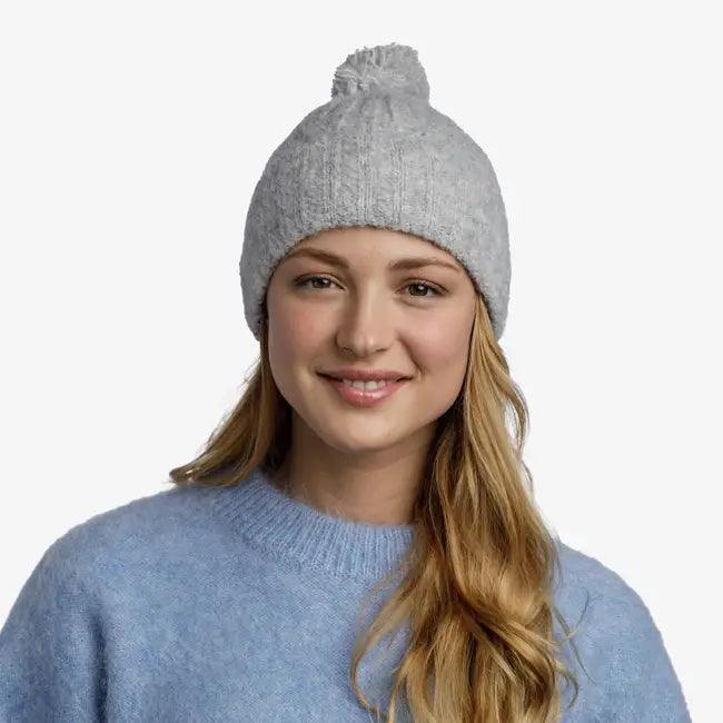 Buff Knitted Beanie Nerla Grey - Boardworx