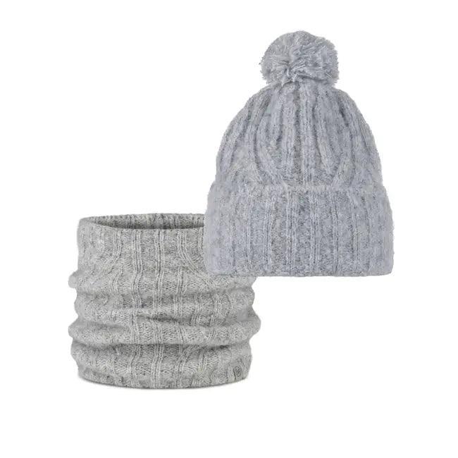 Buff Knitted Beanie Nerla Grey - Boardworx