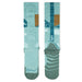 BUFF Heavyweight Merino Wool Over-the-Calf Socks Sea Green sole and back view