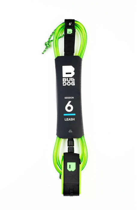 Bulldog 6ft Lime Ankle Surf Leash - Boardworx