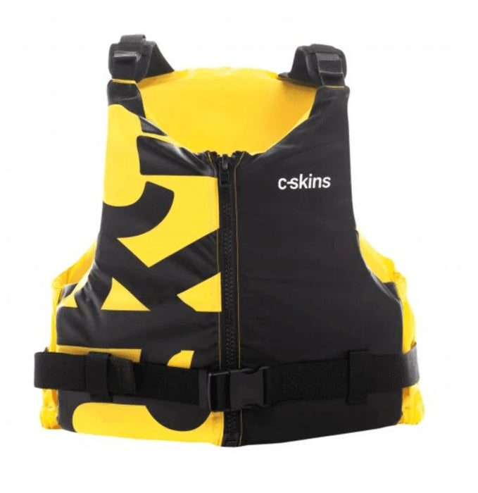 C-Skins Legend Buoyancy Aid yellow and black life vest with front zip and buckle closure