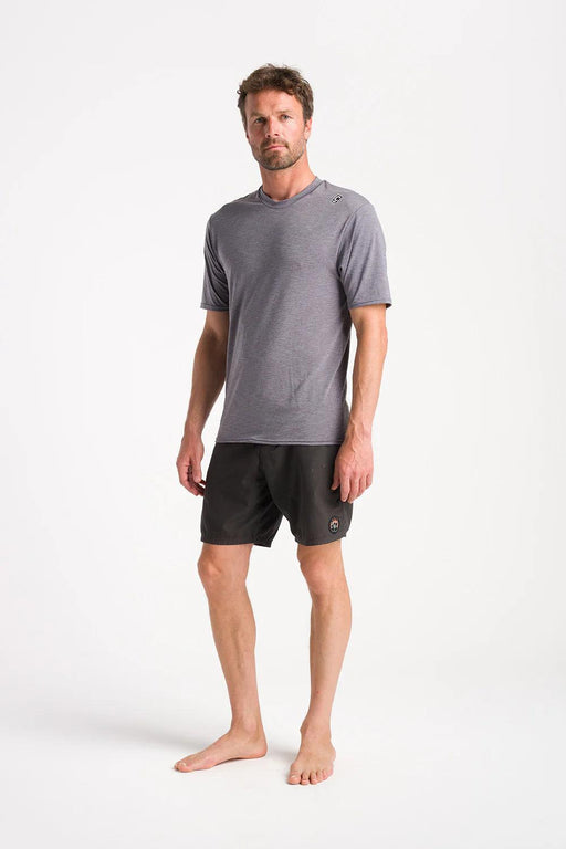 C-Skins Nuwave UV Mens SS Surf Rash Tee Deep Grey - Boardworx