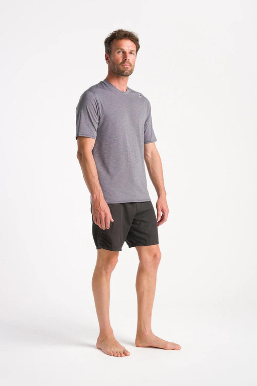 C-Skins Nuwave UV Mens SS Surf Rash Tee Deep Grey - Boardworx