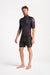 C-Skins men's rash vest in anthracite, bluestone, and wine, short sleeves, watersports gear.