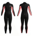 C-Skins Surflite 3/2mm women's summer wetsuit, black with rose panels, front and back view