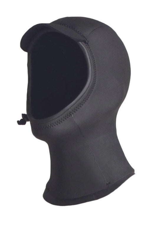 C-Skins Wired Wetsuit Hood 3mm, black neoprene surf hood with visor and drawcord