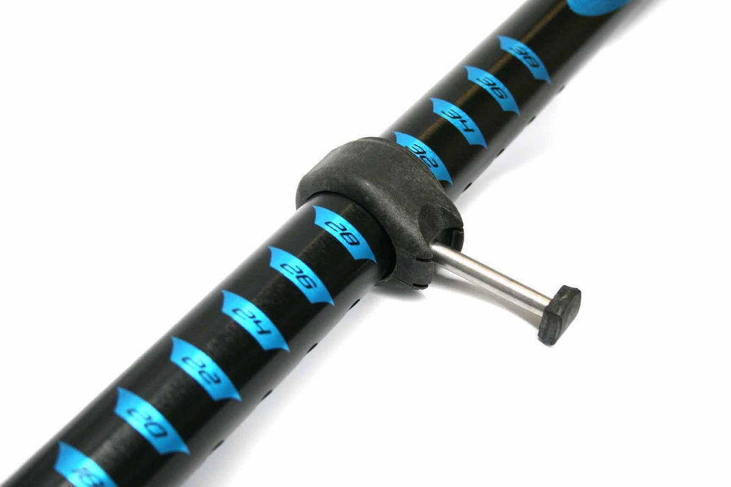 Chinook Windsurfing RDM 38cm mast extension with blue markings and adjustment pin