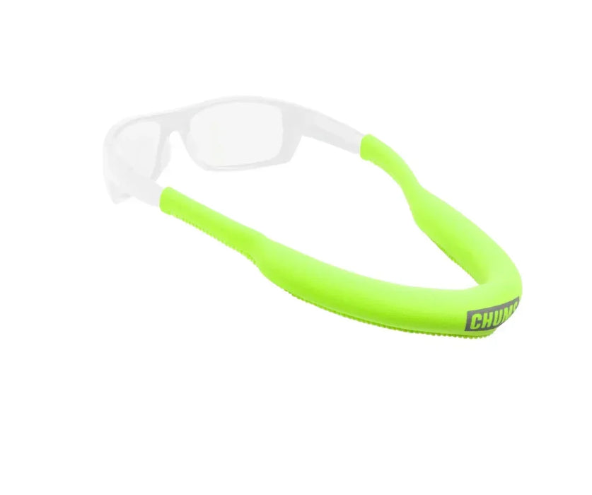 Chums Neo Megafloat neon yellow floating sunglasses strap for watersports