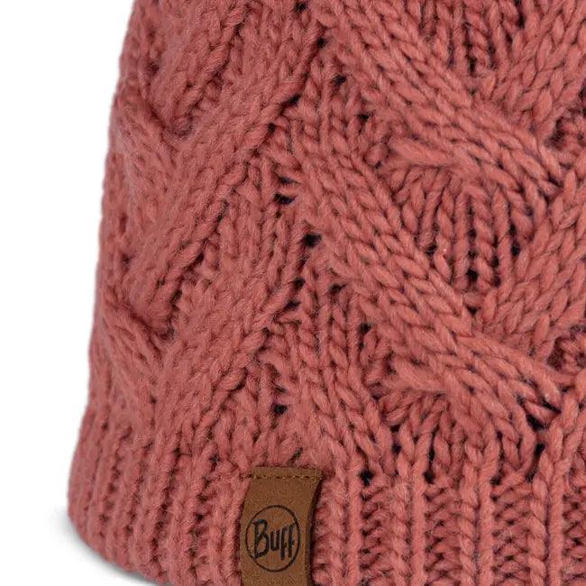 Buff Knitted & Polar Beanie Caryn Crimson