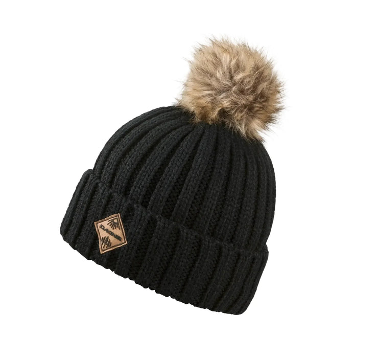 Dakine Kylie Pom Pom Lined Knitted Beanie Black