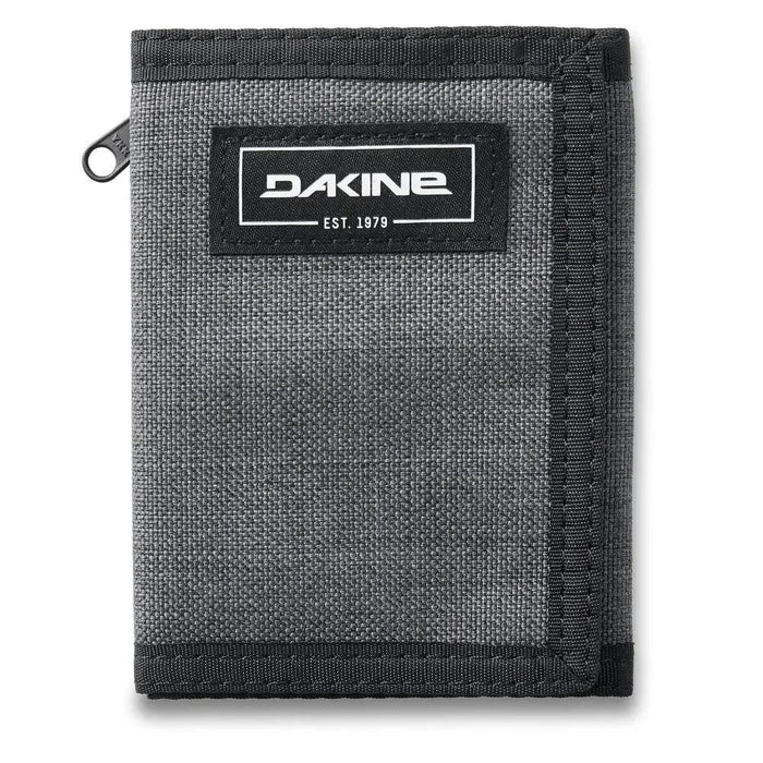 Dakine Vert Rail Wallet in carbon grey with black trim, durable fabric, visible logo