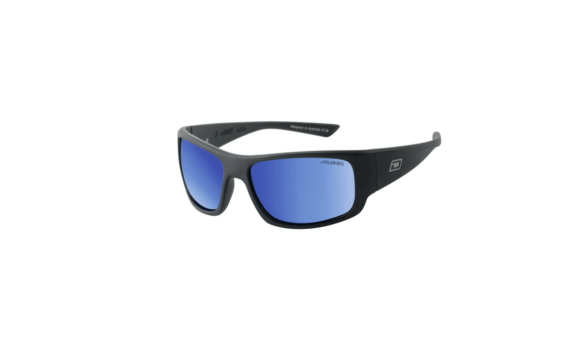 Dirty Dog Gorilla Satin Black / Blue Mirror Polarised - Boardworx