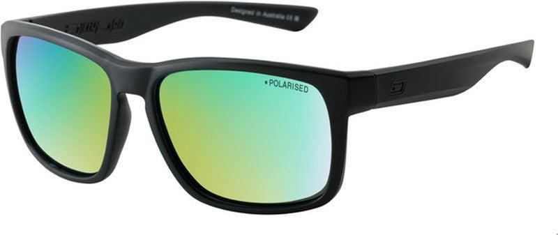 Dirty Dog Hoodlum Satin Black / Green Polarised - Boardworx