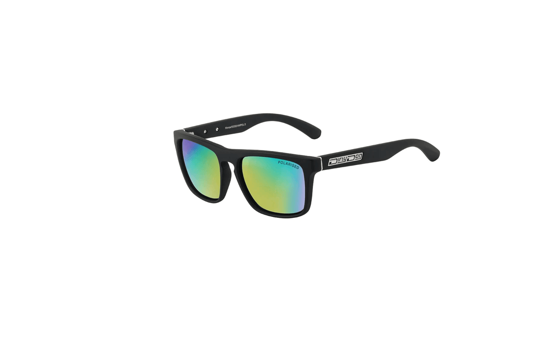 Dirty Dog Monza Satin Black / green Grey Mirror Polarised - Boardworx