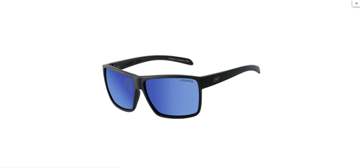 Dirty Dog Rackateer Satin Black / Blue Mirror Polarised - Boardworx