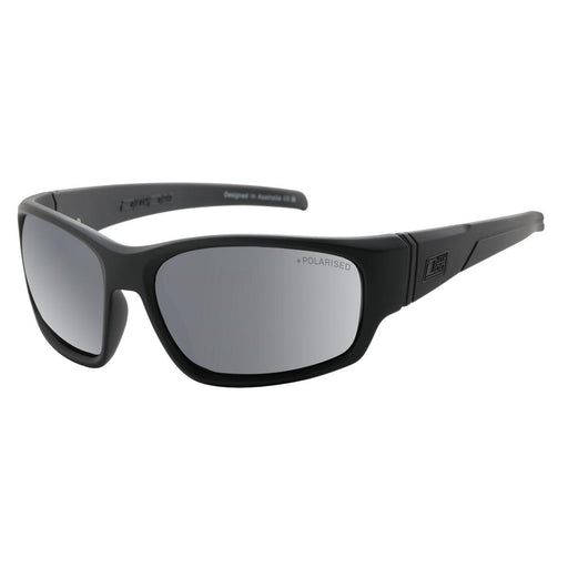 Dirty Dog Snapper Grey Mirror Polarised- Black Satin - Boardworx