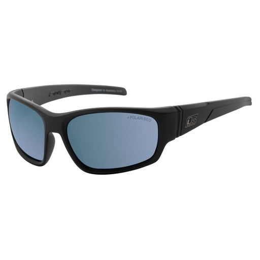 Dirty Dog Snapper Ice Blue Polarised- Black Satin - Boardworx