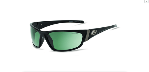 Dirty Dog Stoat Black / Green Polarised - Boardworx