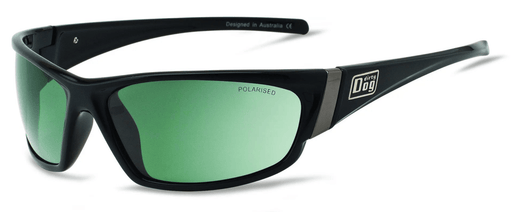 Dirty Dog Stoat Black / Green Polarised - Boardworx