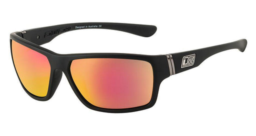 Dirty Dog Storm Polarised Sunglasses - Satin Black/Red Fusion - Boardworx