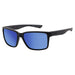 Dirty Dog Yolo Blue Polarised Sunglasses - Satin Black - Boardworx