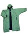 Dark Green and Black Dryrobe Advance Long Sleeve changing robe front view on a white background