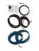 Duotone bar spare line set with blue and black kite lines and small accessory bag