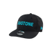 Duotone black New Era 9Twenty adjustable cap with blue logo embroidery, surf clothing