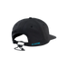 Duotone black 9TWENTY cap with blue logo and adjustable strap, surf clothing accessory