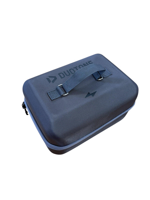 Duotone black electric pump hard case with handle for kitesurfing and wing foiling gear