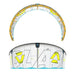 Duotone Evo yellow and white kitesurfing kite with bold graphic design