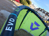 EVO and SLS branding on the leading edge of the Duotone Evo SLS 10m kite